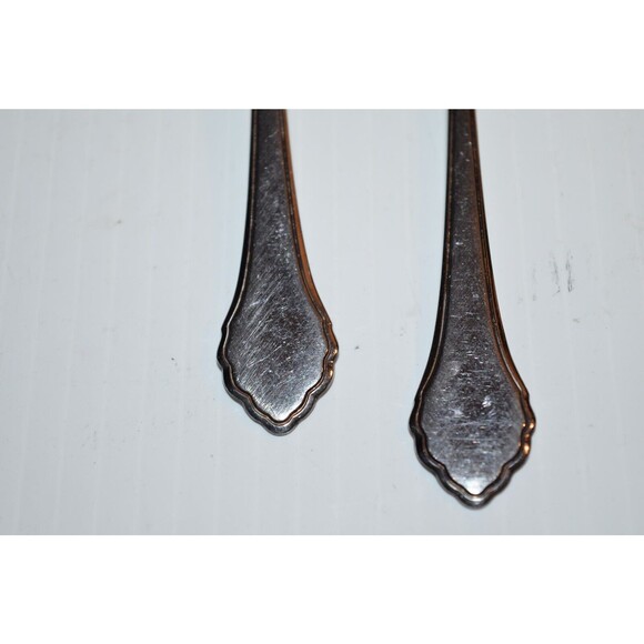 Oneida Stainless SUMMER MIST Salad Forks 6 1/8" Wm A Rogers AUTUMN GLOW 2 pc set - Picture 6 of 8